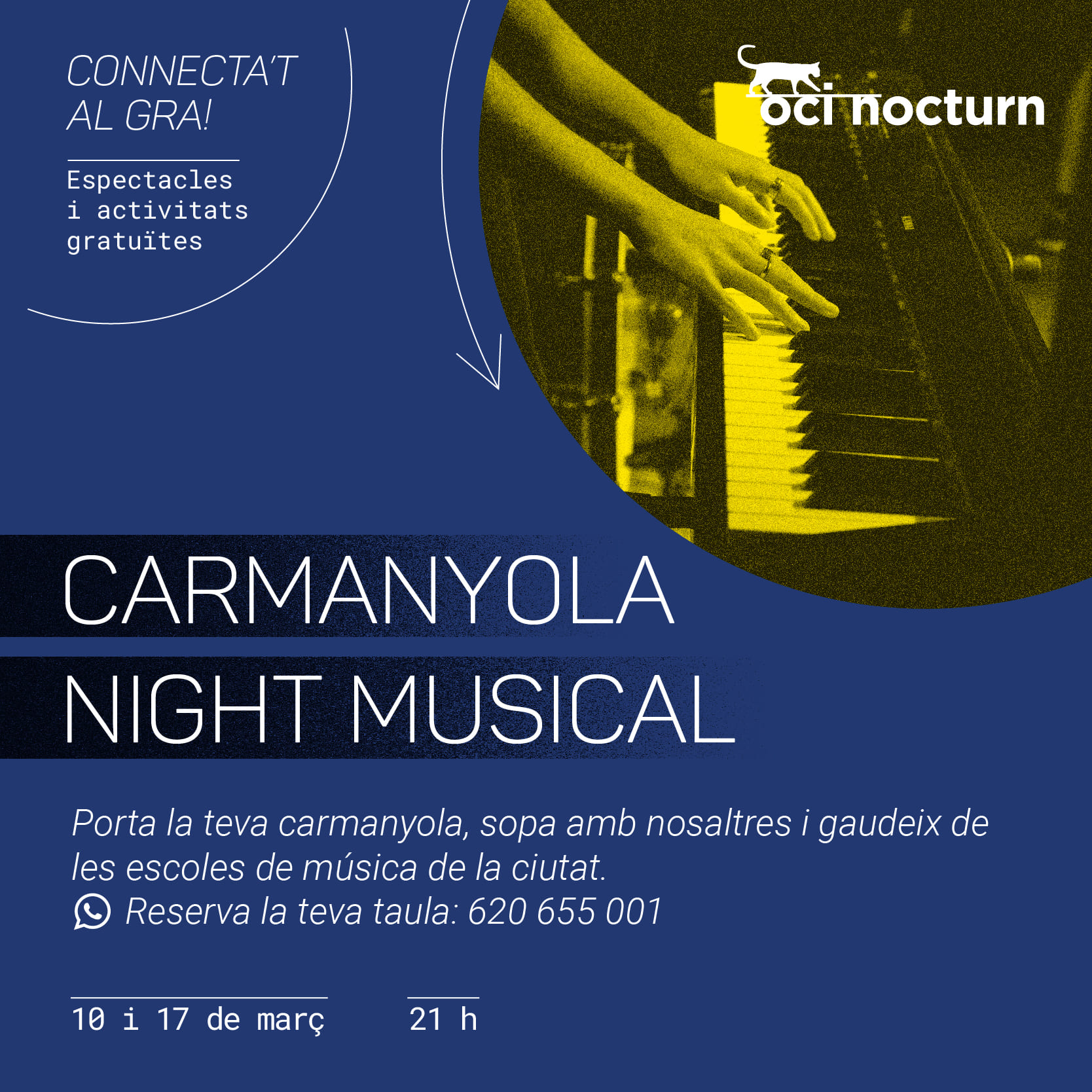 la seguridad desagüe Seguro Carmanyola night musical | Ajuntament de Granollers