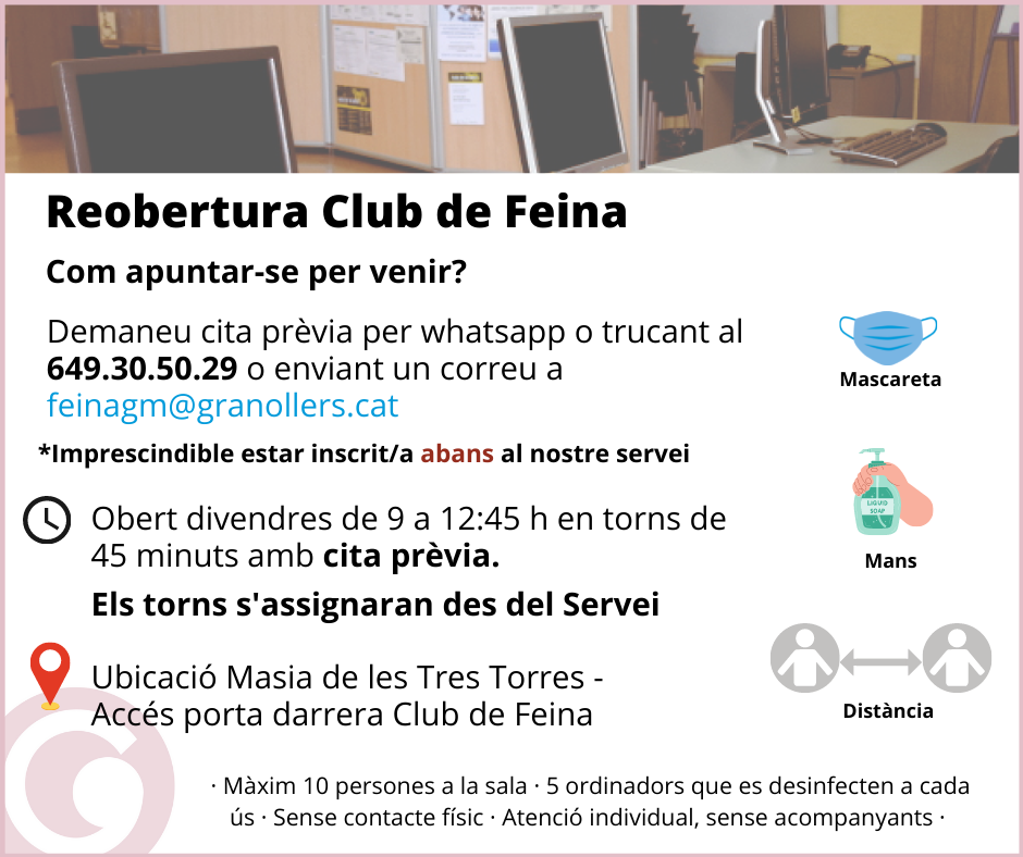 Club de feina - Ofertes treball | Ajuntament de Granollers